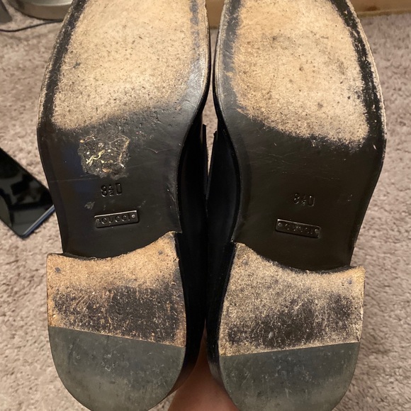 Vintage Gucci black leather horsebit loafers dress shoes size 8.5D (41.5) main image 8